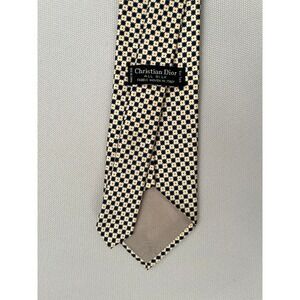 Christian Dior 100% Silk Tie Mens Designer Luxury Necktie Fabric Woven in Italy
